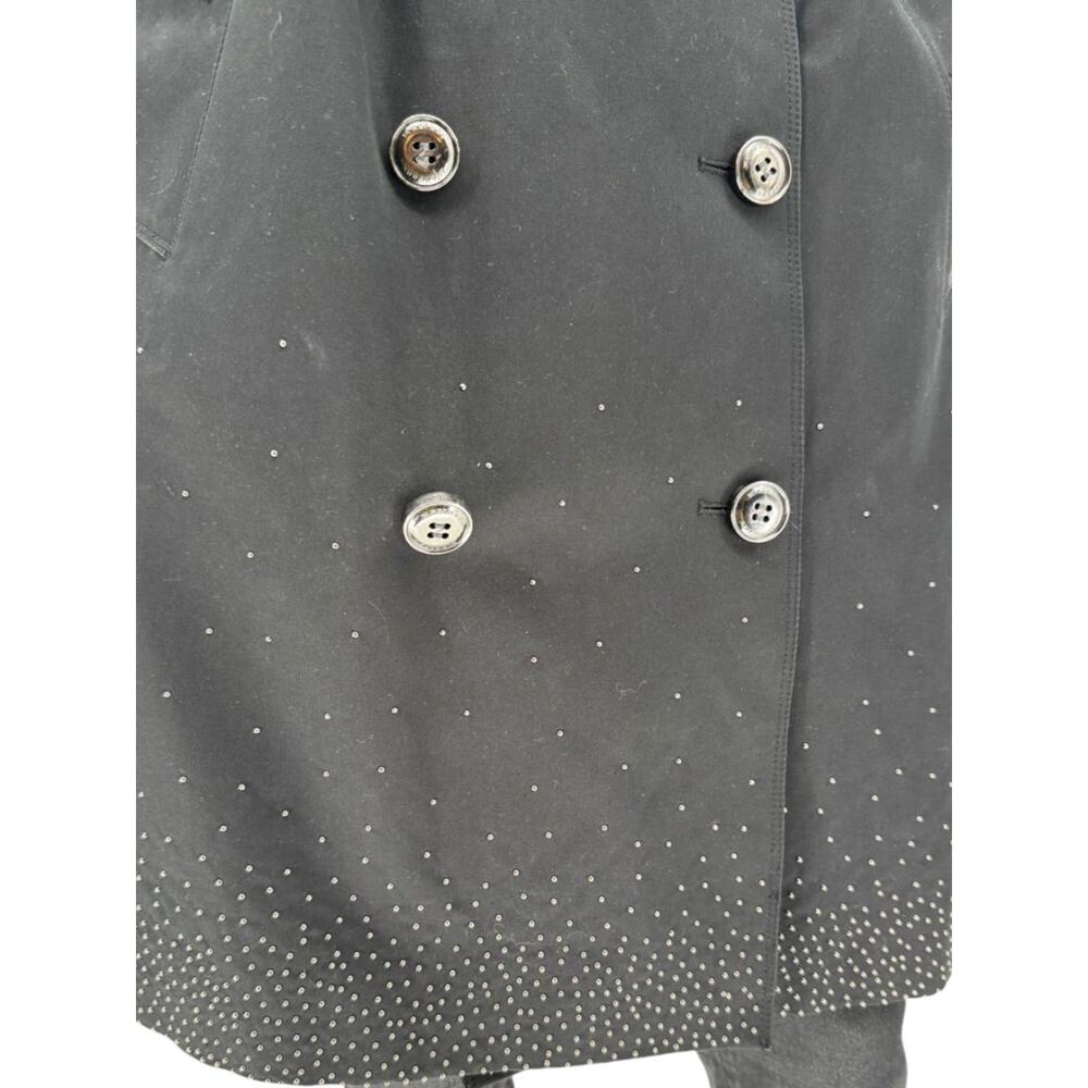 Burberry London Black Cotton Trench Coat with Dégradé Studded Details - Picture 9 of 15